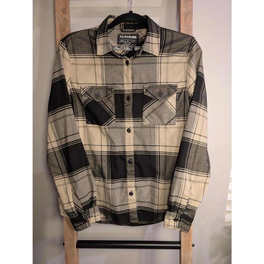 Dakine Men's Flannel Button-Up Shirt Stretch Odor Control Water Resistant Small